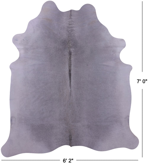 Grey Natural Cowhide Rug - X-Large 7' 0