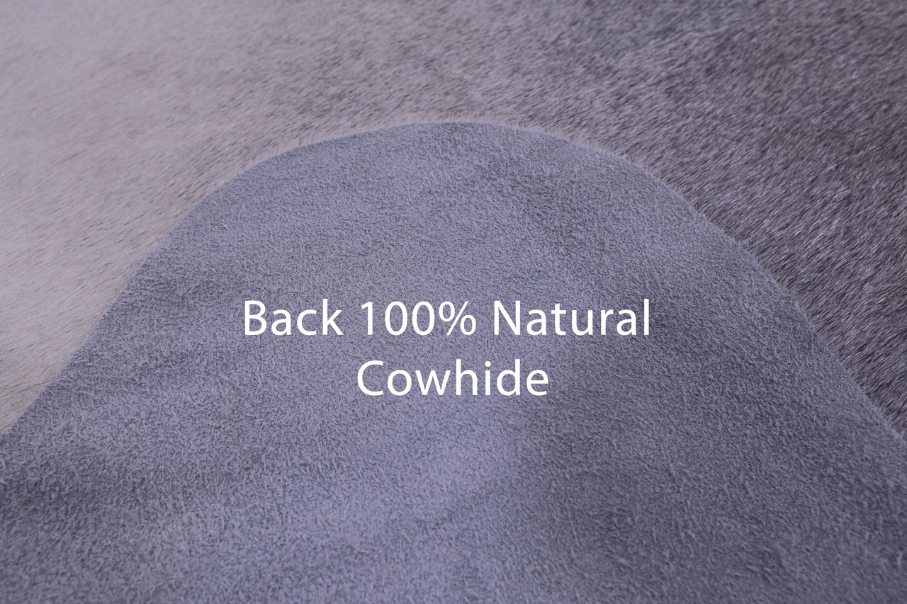 Grey Natural Cowhide Rug - X-Large 7' 3"H x 6' 7"W