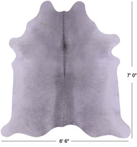 Thumbnail for Grey Natural Cowhide Rug - X-Large 7' 0