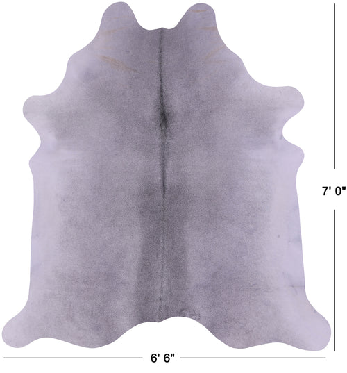 Grey Natural Cowhide Rug - X-Large 7' 0