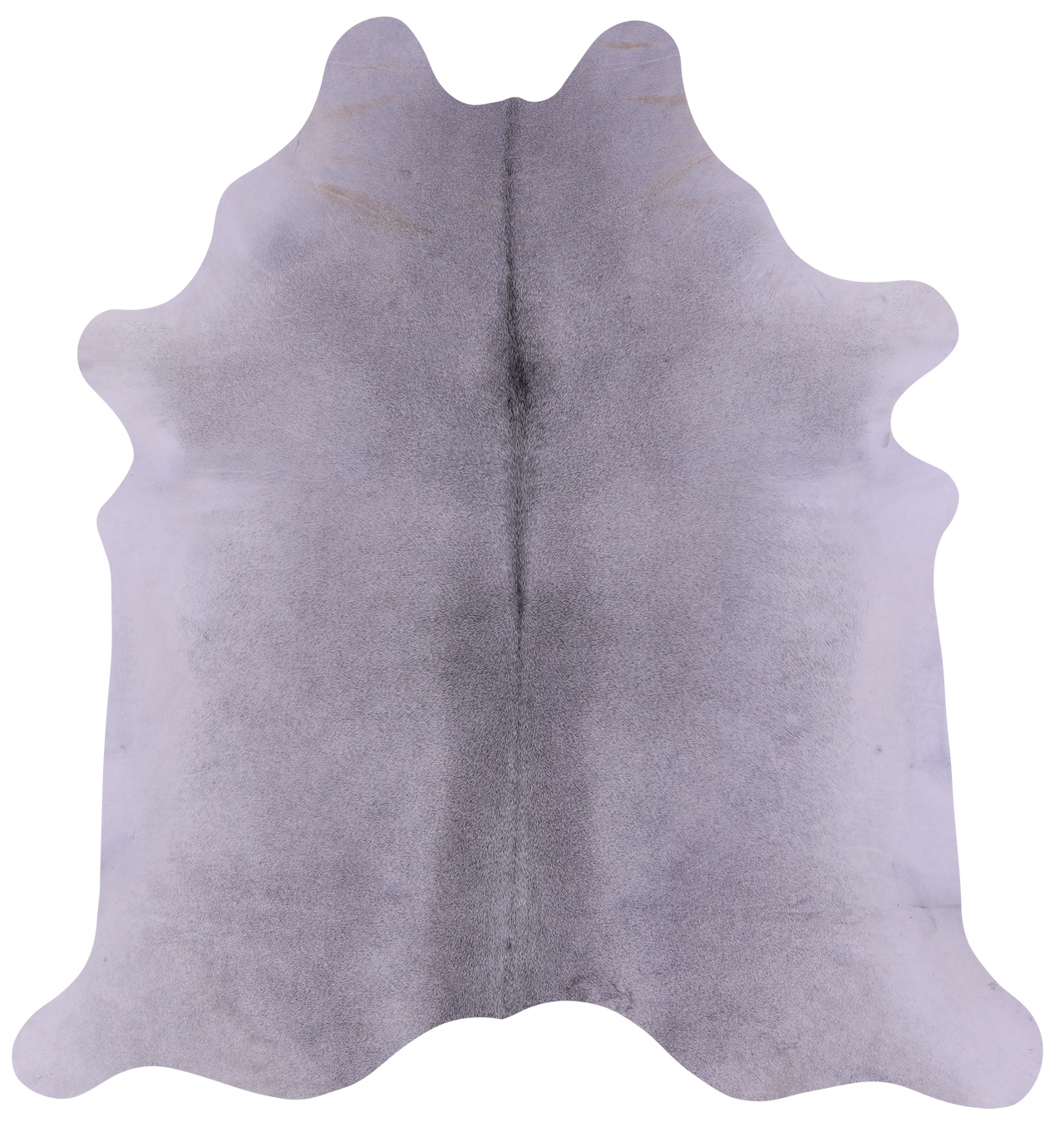 Grey Natural Cowhide Rug - X-Large 7' 0"H x 6' 6"W