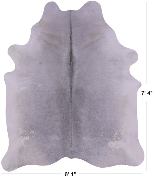 Grey Natural Cowhide Rug - X-Large 7' 4