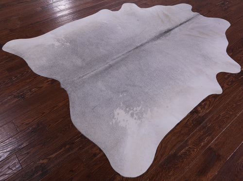 Grey Natural Cowhide Rug - X-Large 7' 4