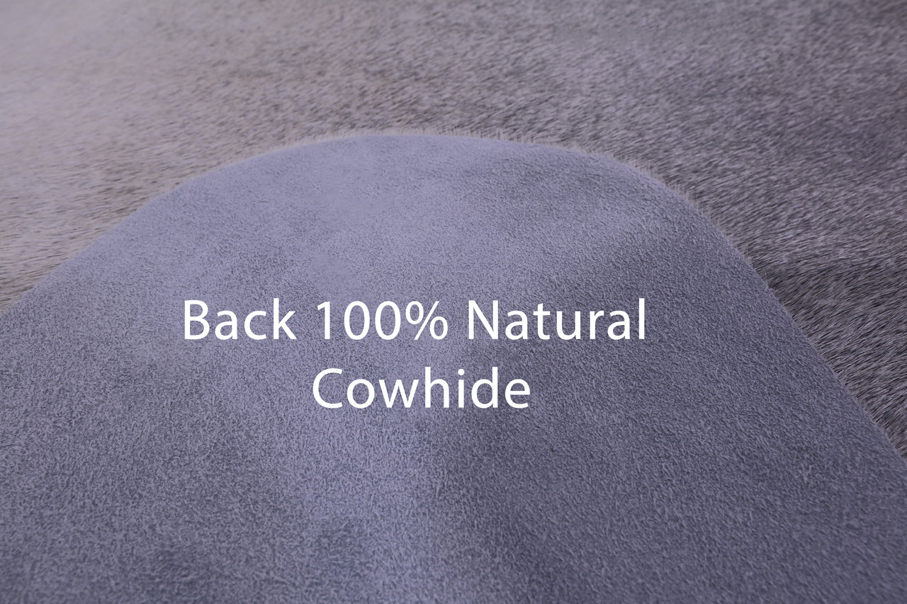 Grey Natural Cowhide Rug - X-Large 7' 4"H x 6' 1"W