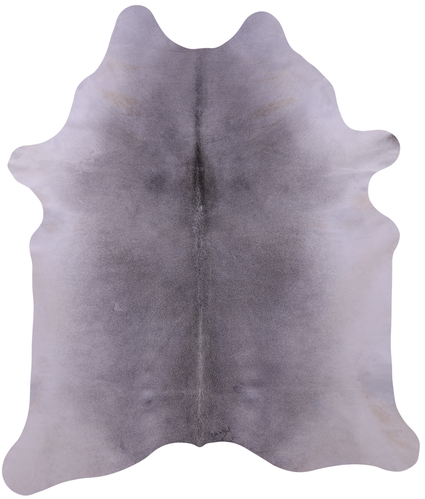 Grey Natural Cowhide Rug - X-Large 7' 2"H x 6' 1"W