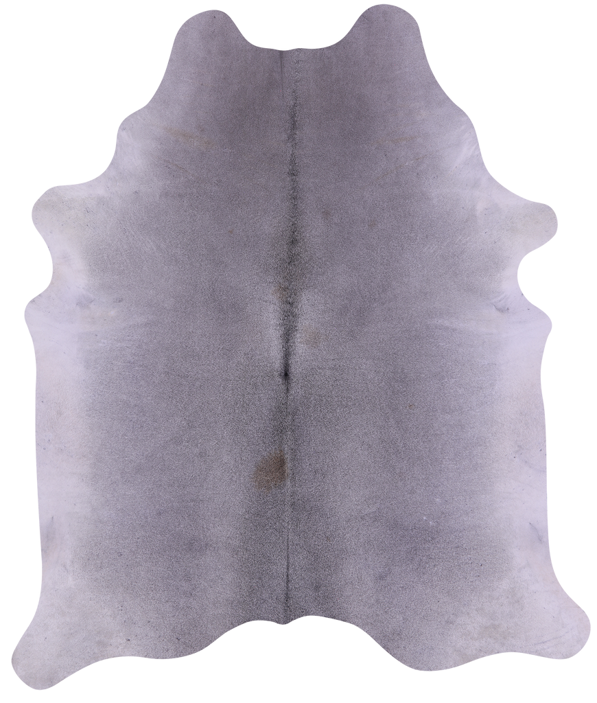 Grey Natural Cowhide Rug - X-Large 7' 7"H x 6' 5"W