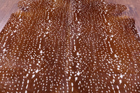 Thumbnail for Gazelle Deer Animal Print Natural Cowhide Rug - X-Large 7' 6