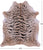 Tiger Animal Print Natural Cowhide Rug - X-Large 7' 6"H x 6' 6"W