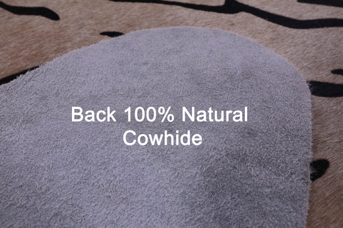 Tiger Animal Print Natural Cowhide Rug - X-Large 7' 6