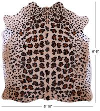 Thumbnail for Jaguar Animal Print Natural Cowhide Rug - Large 6' 6
