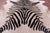Zebra Animal Print Natural Cowhide Rug - XX-Large 7' 9"H x 6' 10"W