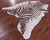 Zebra Animal Print Natural Cowhide Rug - X-Large 7' 0"H x 6' 2"W