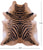 Zebra Animal Print Natural Cowhide Rug - X-Large 7' 6"H x 6' 6"W
