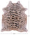 Tiger Animal Print Natural Cowhide Rug - X-Large 7' 2"H x 6' 4"W