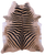 Zebra Animal Print Natural Cowhide Rug - XX-Large 7' 11"H x 6' 8"W