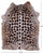 Jaguar Animal Print Natural Cowhide Rug - X-Large 7' 2"H x 5' 9"W