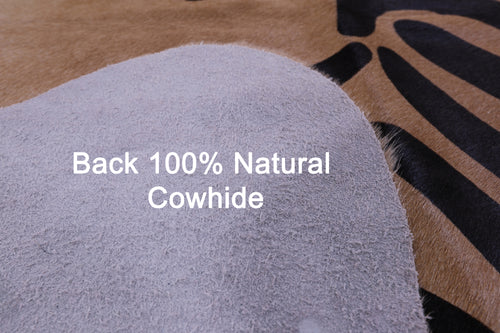 Zebra Animal Print Natural Cowhide Rug - XX-Large 7' 9