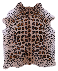 Thumbnail for Jaguar Animal Print Natural Cowhide Rug - X-Large 7' 3