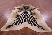 Thumbnail for Zebra Animal Print Natural Cowhide Rug - XX-Large 7' 8
