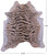 Tiger Animal Print Natural Cowhide Rug - XX-Large 7' 8"H x 6' 10"W