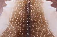 Thumbnail for Deer Animal Print Natural Cowhide Rug - X-Large 7' 1