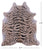 Tiger Animal Print Natural Cowhide Rug - X-Large 7' 0"H x 6' 1"W