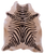 Zebra Animal Print Natural Cowhide Rug - X-Large 7' 4"H x 6' 0"W