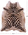 Zebra Animal Print Natural Cowhide Rug - X-Large 7' 4"H x 6' 0"W