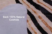Thumbnail for Zebra Animal Print Natural Cowhide Rug - X-Large 7' 5