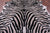 Zebra Animal Print Natural Cowhide Rug - X-Large 7' 4"H x 6' 4"W