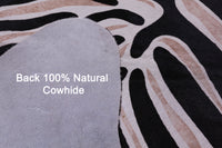Thumbnail for Zebra Animal Print Natural Cowhide Rug - X-Large 7' 6