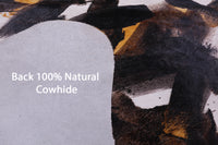 Thumbnail for Abstract Printed Natural Cowhide Rug - XX-Large 8' 1