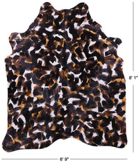 Thumbnail for Abstract Printed Natural Cowhide Rug - XX-Large 8' 1