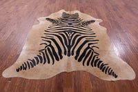 Thumbnail for Zebra Animal Print Natural Cowhide Rug - XX-Large 7' 9