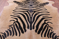 Thumbnail for Zebra Animal Print Natural Cowhide Rug - XX-Large 7' 9