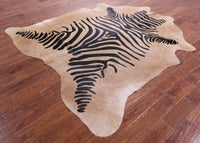 Thumbnail for Zebra Animal Print Natural Cowhide Rug - XX-Large 7' 9