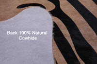 Thumbnail for Zebra Animal Print Natural Cowhide Rug - XX-Large 7' 9