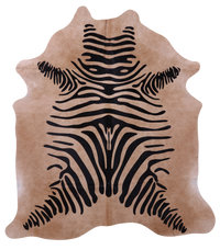 Thumbnail for Zebra Animal Print Natural Cowhide Rug - XX-Large 7' 9