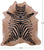Zebra Animal Print Natural Cowhide Rug - XX-Large 7' 9"H x 6' 9"W