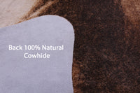 Thumbnail for Lion Printed Natural Cowhide Rug - Large 6' 9