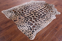 Thumbnail for Jaguar Animal Print Natural Cowhide Rug - X-Large 7' 5