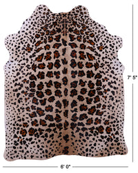 Thumbnail for Jaguar Animal Print Natural Cowhide Rug - X-Large 7' 5