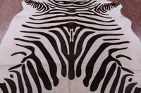 Thumbnail for Zebra Animal Print Natural Cowhide Rug - X-Large 7' 0