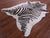 Zebra Animal Print Natural Cowhide Rug - X-Large 7' 0"H x 5' 2"W
