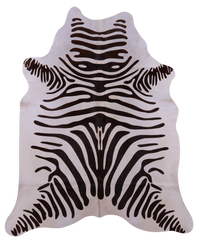 Thumbnail for Zebra Animal Print Natural Cowhide Rug - X-Large 7' 0