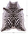 Zebra Animal Print Natural Cowhide Rug - X-Large 7' 0"H x 5' 2"W