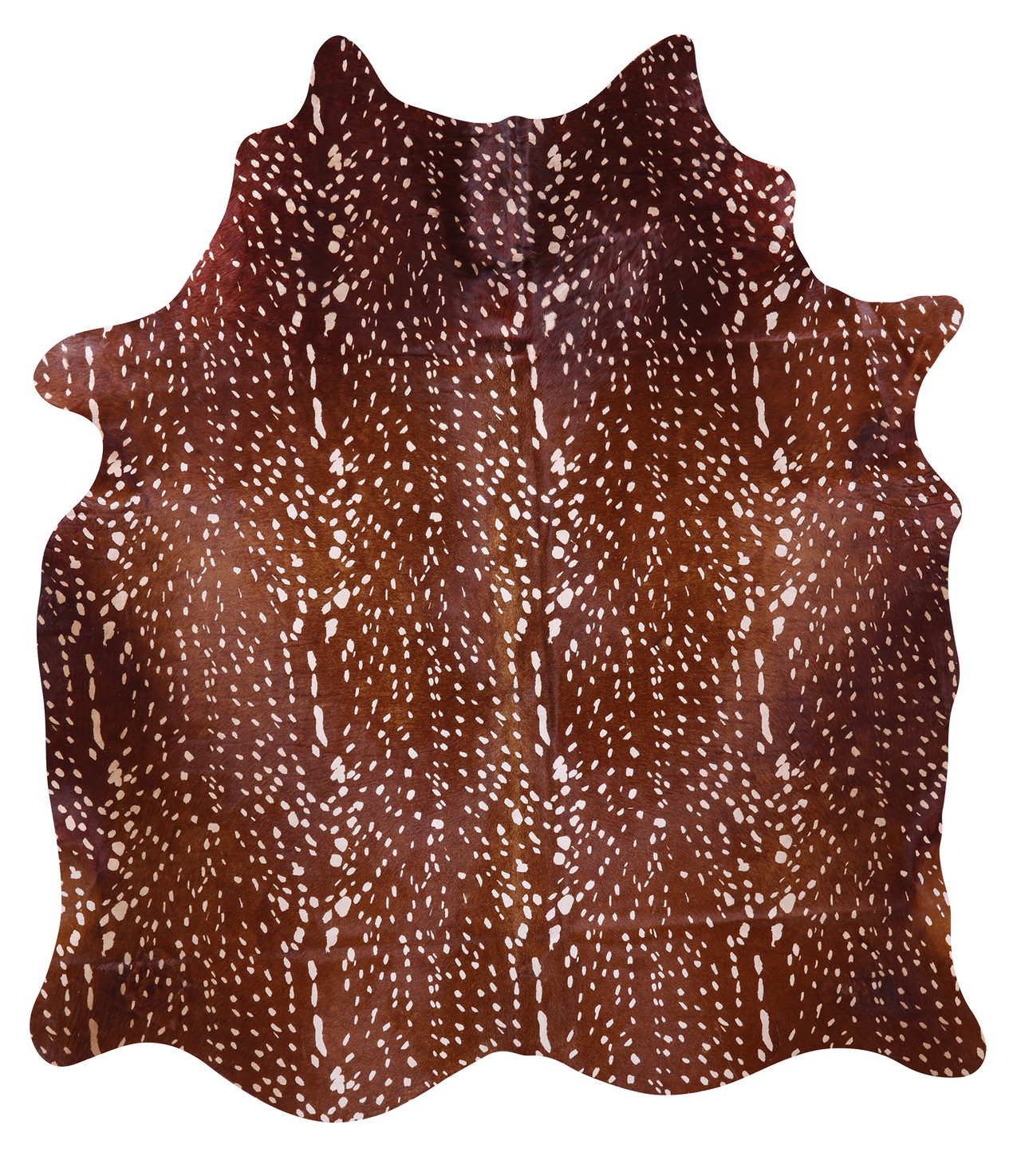 Gazelle Deer Animal Print Natural Cowhide Rug - Large 6' 5"H x 5' 9"W