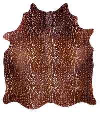 Thumbnail for Gazelle Deer Animal Print Natural Cowhide Rug - Large 6' 5