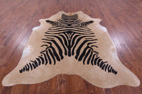 Thumbnail for Zebra Animal Print Natural Cowhide Rug - XX-Large 8' 0