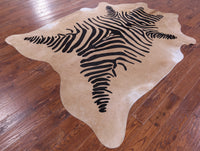 Thumbnail for Zebra Animal Print Natural Cowhide Rug - XX-Large 8' 0